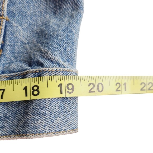 Vintage 90's Men's Tommy Jeans Classic Light Blue Denim Jacket Size S RN#66476 - Picture 11 of 15